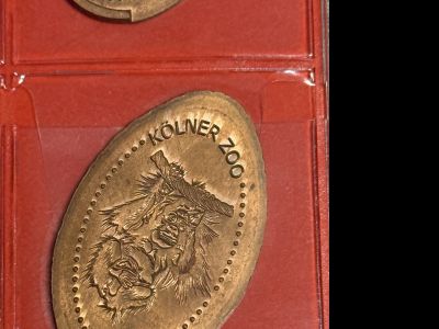 Souvenirmünze – Motiv von Münzautomat Kölner Zoo Menschenaffenhaus (Riehler Straße 173, 50735 Köln)