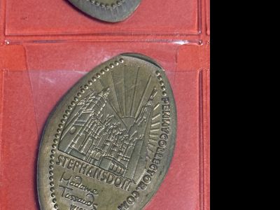 Souvenirmünze – Motiv von Münzautomat Madame Tussauds (Riesenradplatz 5, 1020 Wien)