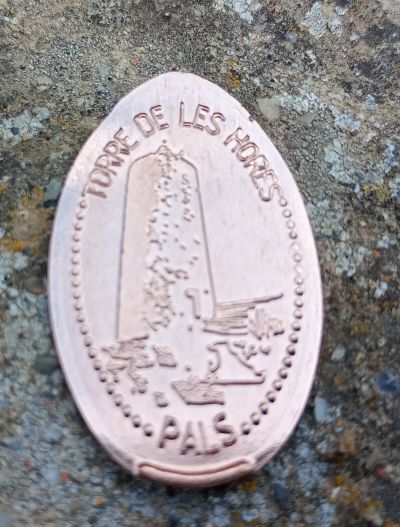 Souvenirmünze – Motiv von Münzautomat Pals - La Muralla (Pals)