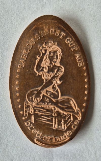Souvenirmünze – Motiv von Münzautomat Bretterbude an der Seebrücke (Heiligenhafen)