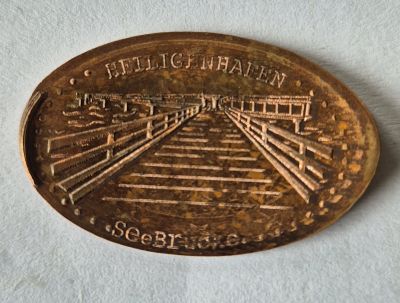 Souvenirmünze – Motiv von Münzautomat Bretterbude an der Seebrücke (Heiligenhafen)