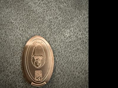 Souvenirmünze – Motiv von Münzautomat Apenheul - Affenpark Gorilla (J.C. Wilslaan 21, 7313 HK Apeldorn)