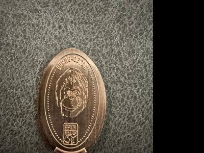 Souvenirmünze – Motiv von Münzautomat Apenheul - Affenpark Orang Utan (J.C. Wilslaan 21, 7313 HK Apeldorn)