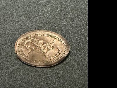 Souvenirmünze – Motiv von Münzautomat Ouwenhands Dierenpark - Elefant (Educatie, 3911 AZ Rhenen)