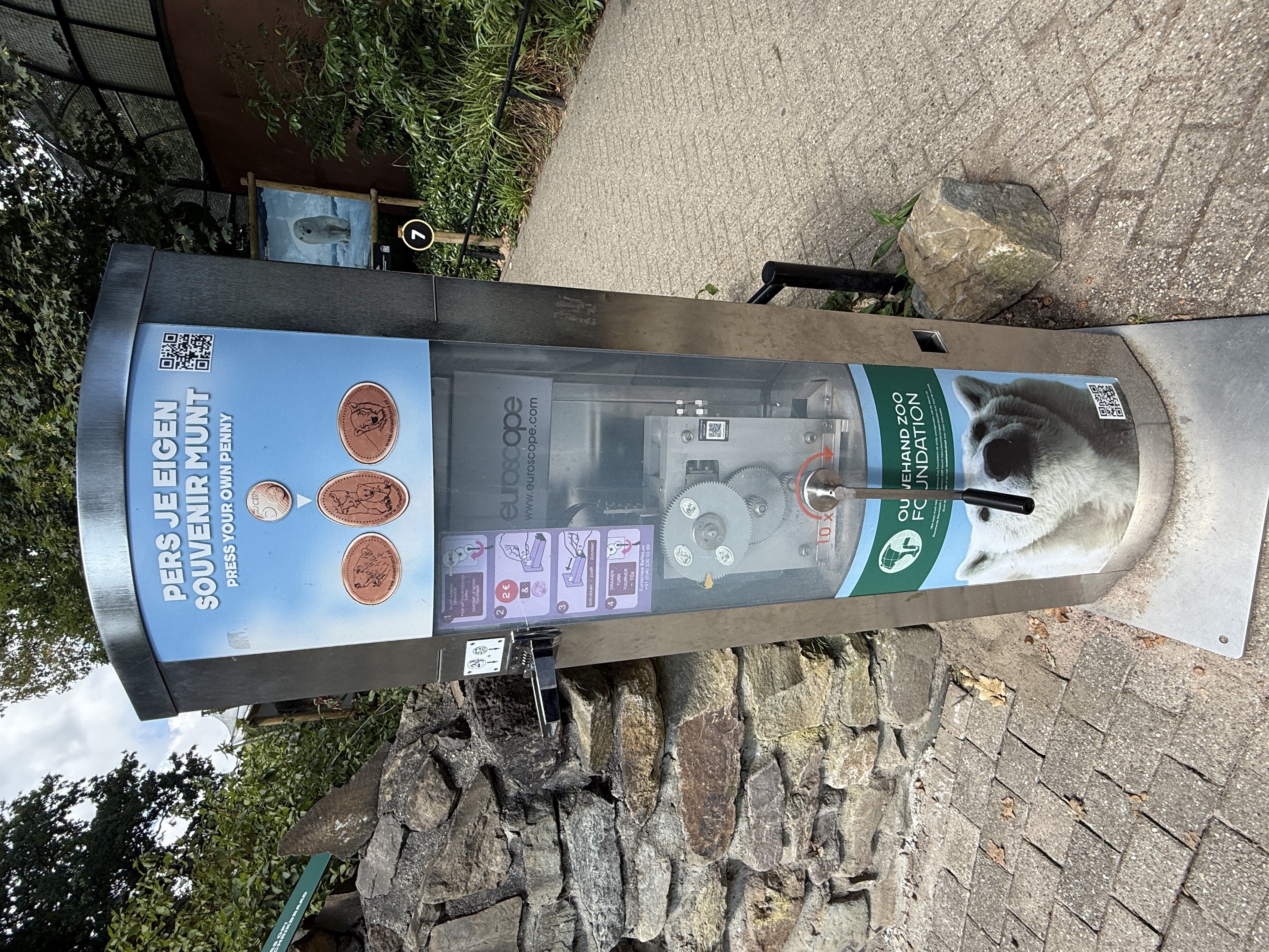 Münzautomat Ouwenhands Dierenpark - Eisbär in Rhenen