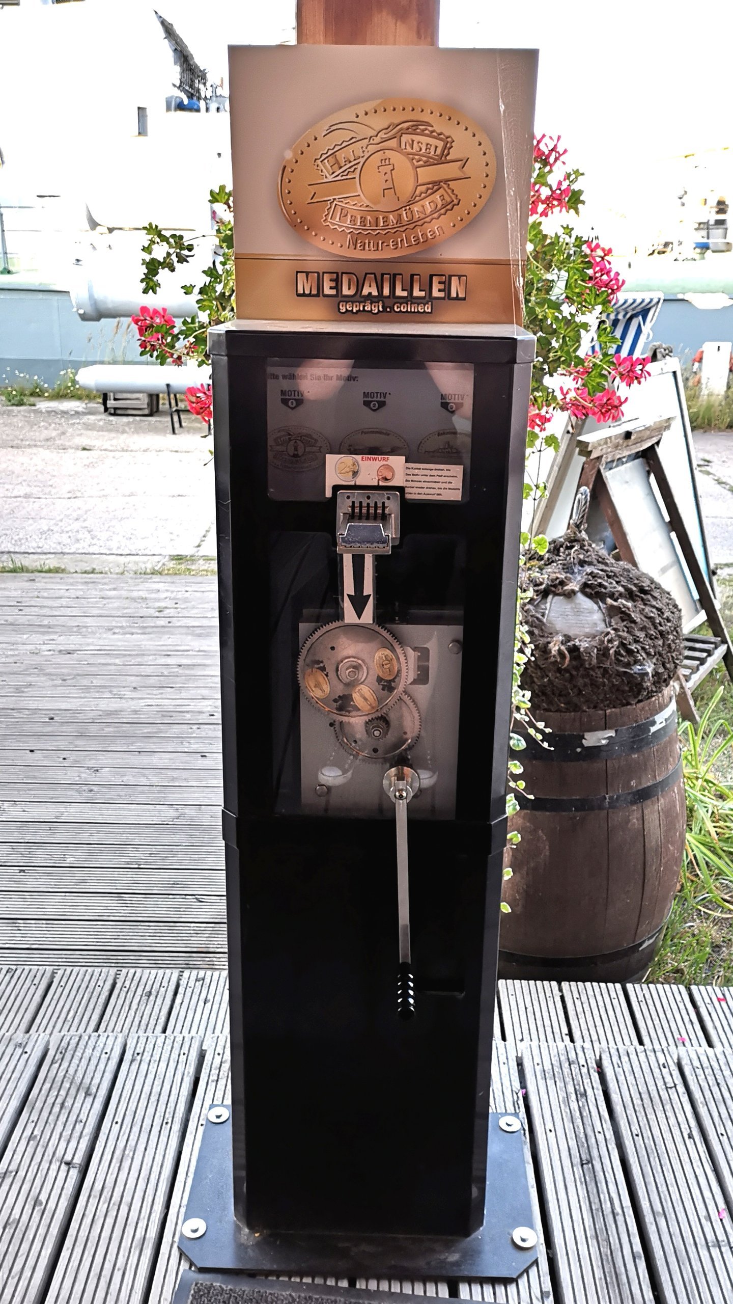 Münzautomat Hafengalerie in Peenemünde