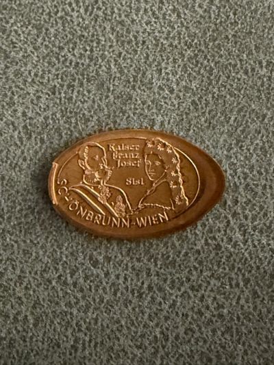 Souvenirmünze – Motiv von Münzautomat Schönbrunn Group Center (Schönbrunner Schloßstraße, 1130 Wien)
