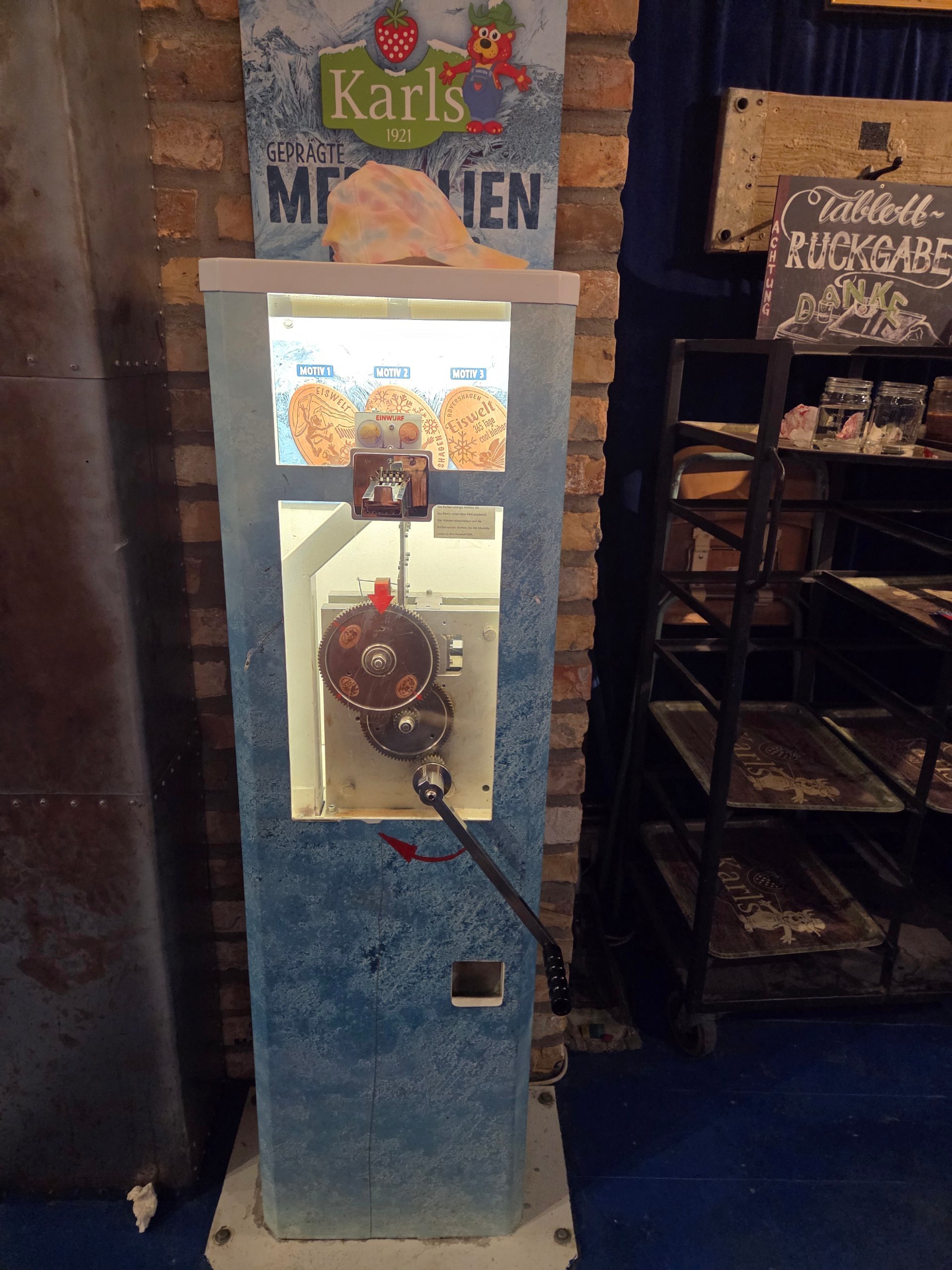 Münzautomat Karls Erlebnisdorf Eiswelten in Rövershagen