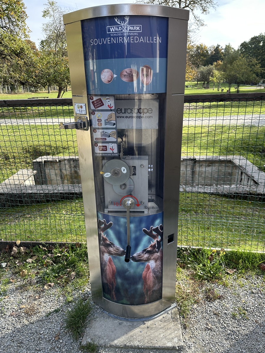 Münzautomat Wildpark Ortenburg in Ortenburg