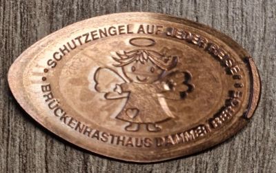 Souvenirmünze – Motiv von Münzautomat Dammer Berge A1 (An der BAB 1 1, 49451 Holdorf)
