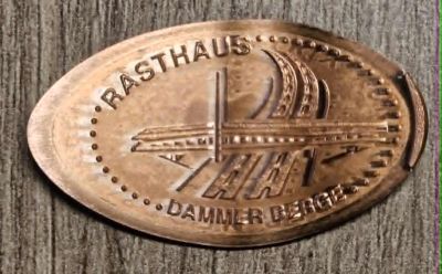 Souvenirmünze – Motiv von Münzautomat Dammer Berge A1 (An der BAB 1 1, 49451 Holdorf)