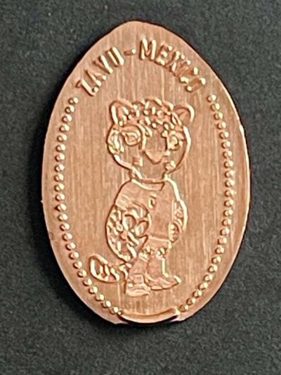 Souvenirmünze – Motiv von Münzautomat Aztekenstadion (Fußball WM 2026) (Mexiko-Stadt)