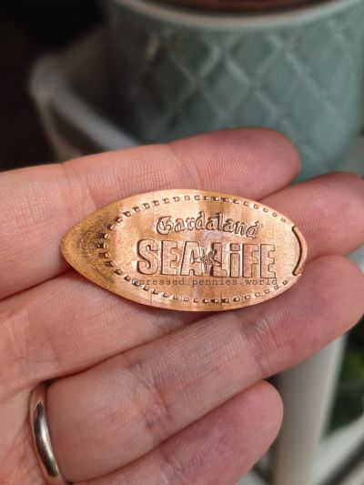 Souvenirmünze – Motiv von Münzautomat Gardaland Sea Life (Via Derna 4,37014 Castelnuovo del Garda)