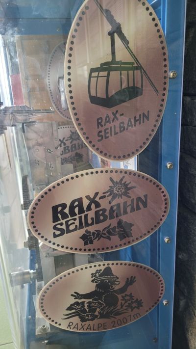 Souvenirmünze – Motiv von Münzautomat Raxalm - Berggasthof (Raxalm-Berggasthof, Kleinau 14, 2651 Kleinau)