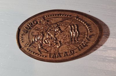 Souvenirmünze – Motiv von Münzautomat Burg - Laa an der Thaya (Burgplatz 22, 2136 Laa)