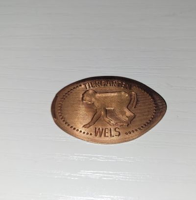 Souvenirmünze – Motiv von Münzautomat Wels - Tierpark (Maria-Theresia-Straße 33, 4600 Wels)
