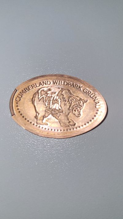 Souvenirmünze – Motiv von Münzautomat Cumberland Wildpark Grünau (Fischerau 12, 4645 Grünau im Almtal)