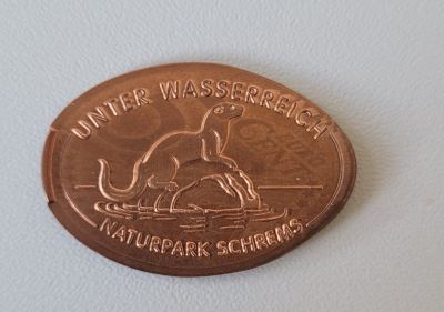 Souvenirmünze – Motiv von Münzautomat Unterwasserreich Schrems (Moorbadstraße 4, 3943 Schrems)