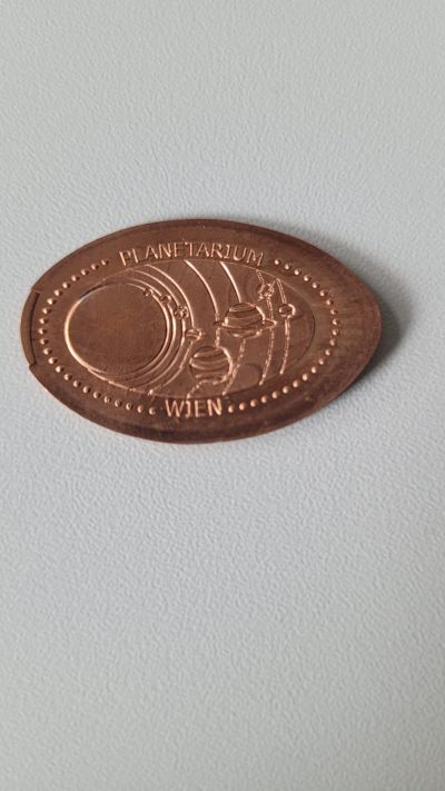 Souvenirmünze – Motiv von Münzautomat Planetarium Wien (Oswald-Thomas-Platz 1, 1020 Wien)