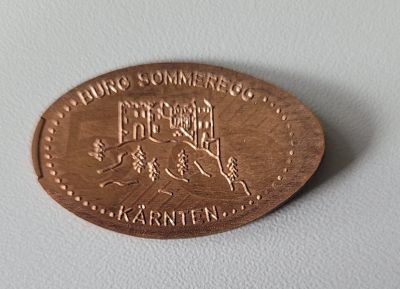 Souvenirmünze – Motiv von Münzautomat Burg Sommeregg (Schloßau 4, 9871 Seeboden)