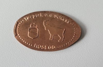 Souvenirmünze – Motiv von Münzautomat Tierpark Rosegg (Wildparkweg, 9232 Rosegg)