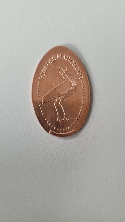 Souvenirmünze – Motiv von Münzautomat Schloss Marchegg (Im Schloß 1, 2293 Marchegg)