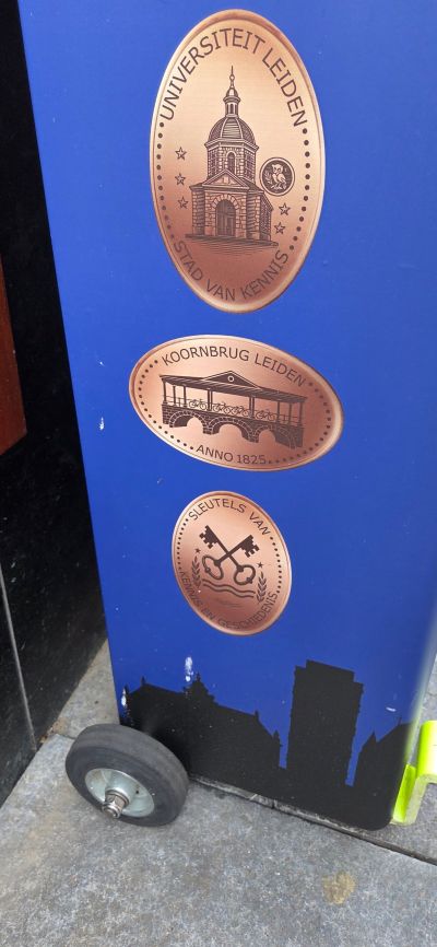 Souvenirmünze – Motiv von Münzautomat Leiden (Haarlemmerstraat 125)