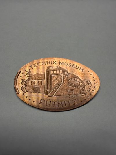 Souvenirmünze – Motiv von Münzautomat Technik-Museum Pütnitz (Platz der Arbeit, 18311 Ribnitz-Damgarten)