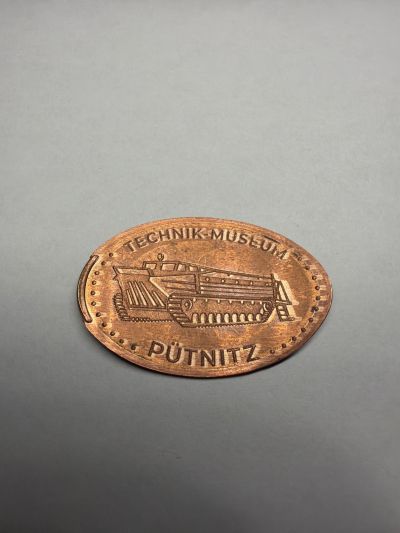Souvenirmünze – Motiv von Münzautomat Technik-Museum Pütnitz (Platz der Arbeit, 18311 Ribnitz-Damgarten)