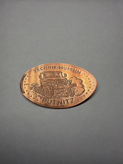 Souvenirmünze – Motiv von Münzautomat Technik-Museum Pütnitz (Platz der Arbeit, 18311 Ribnitz-Damgarten)