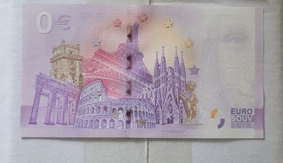 Kaiser Maximilian I - erschien zum 500. Todestag von Kaiser Maximilian I., der im Jahr 1519 in der Burg Wels verstarb. Er zeigt das Porträt des Kaisers – 0-€-Schein – Rückseite