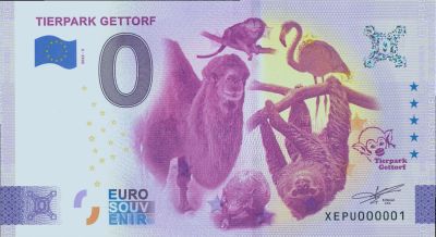 Tiere im Zoo – 0-€-Schein