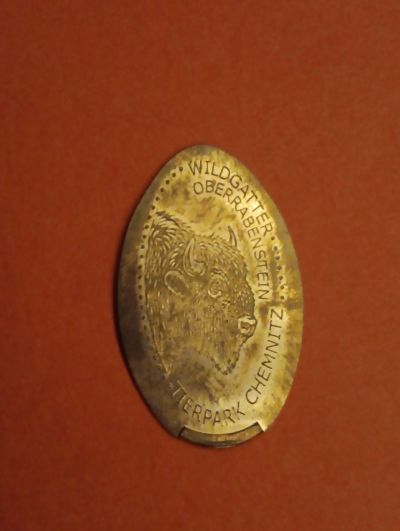 Souvenirmünze – Motiv von Münzautomat Chemnitz Wildgatter (Entdeckerpfad Damhirsche, 09117 Chemnitz)