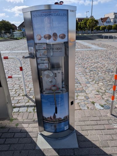 Souvenirmünze – Motiv von Münzautomat Barth „Hafen“ (18356 Barth)