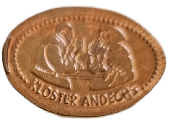Souvenirmünze – Motiv von Münzautomat Andechs "Kloster Andechs" (Andechs)