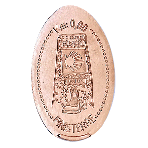 Km. 0,00 y bota – Pièce écrasée