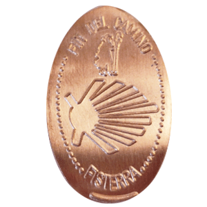 Peregrino, Concha del Camino de Santigao – Moneda elongada