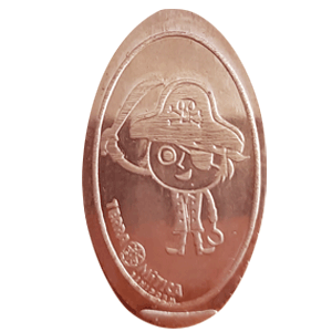 Mascota Pirata – Moneda elongada