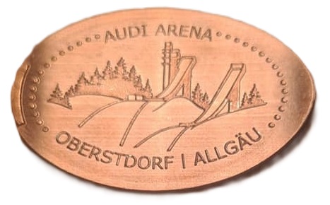 Souvenirmünze Oberstdorf "Audi Arena" (Schattenbergschanze) in Oberstdorf