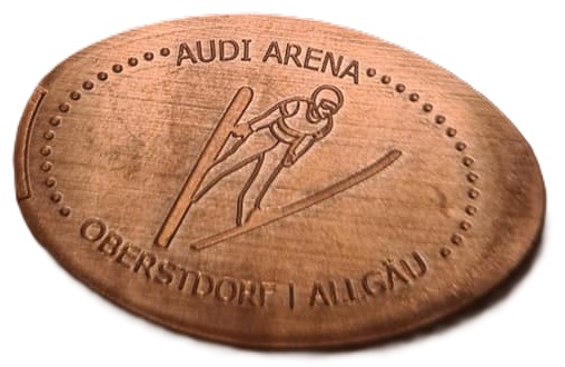 Souvenirmünze Oberstdorf "Audi Arena" (Schattenbergschanze) in Oberstdorf