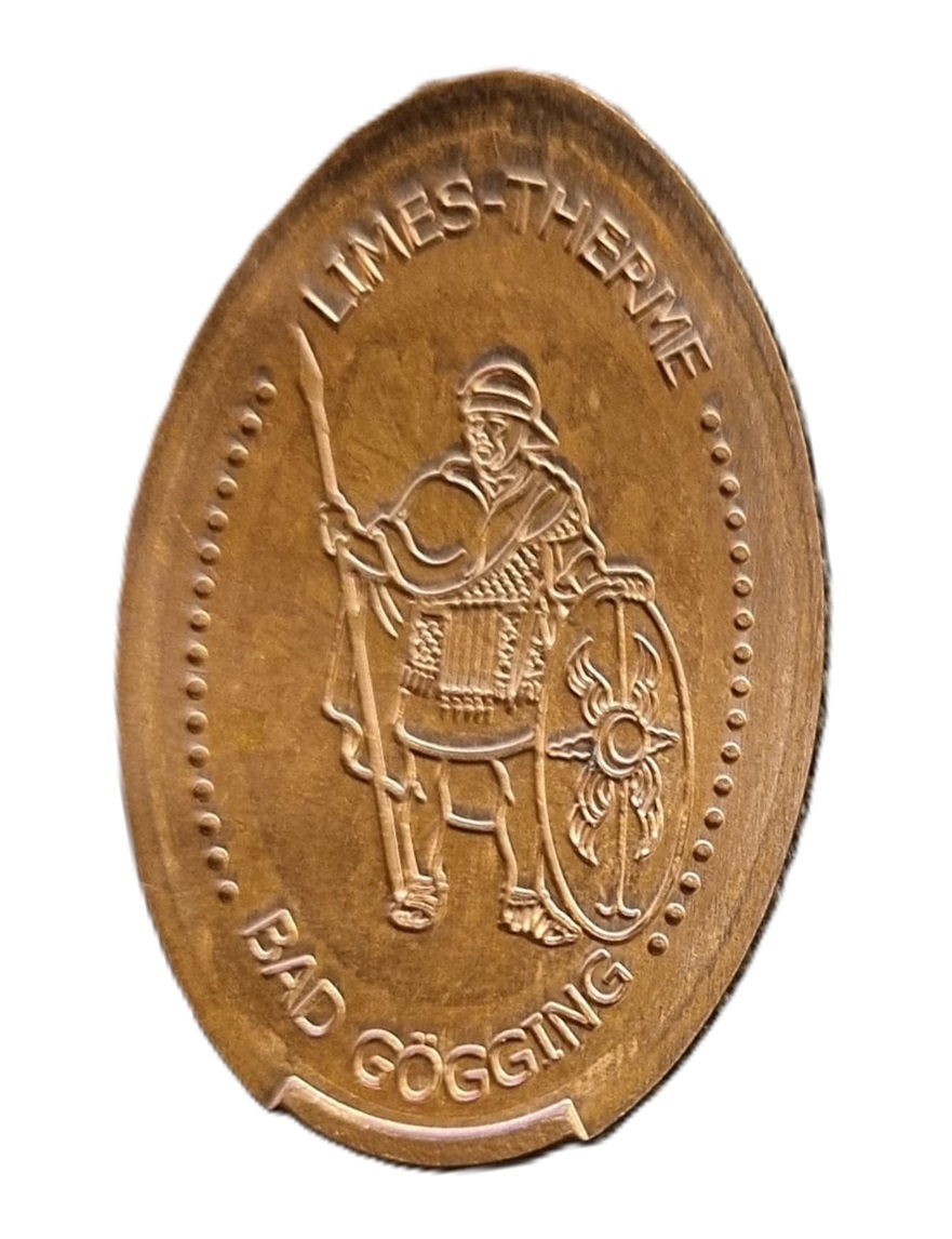 Souvenirmünze – Motiv von Münzautomat Limes-Therme (Bad Gögging)