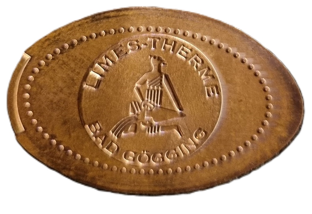 Souvenirmünze – Motiv von Münzautomat Limes-Therme (Bad Gögging)
