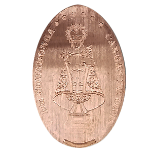 Virgen de Covadonga – Moneda elongada