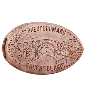 Puente romano de Cangas – Moneta schiacciata