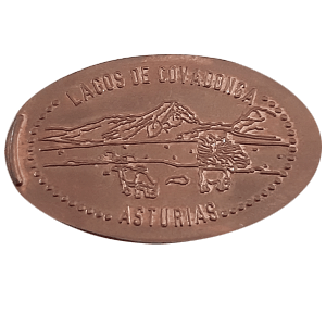 Souvenirmunt Lagos de Covadonga in Cangas de Onís