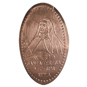 Santa Teresa de Jesús – Moneta schiacciata