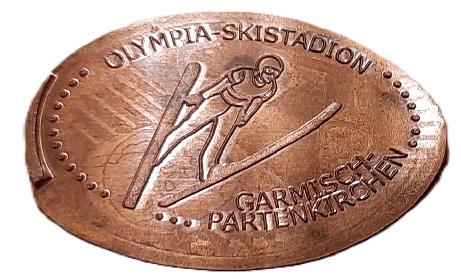 Souvenirmünze Skistadion Garmisch in Garmisch-Partenkirchen