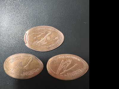 Souvenirmünze – Motiv von Münzautomat Skistadion Garmisch (Garmisch-Partenkirchen)