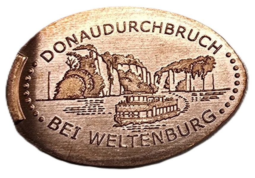 Souvenirmünze – Motiv von Münzautomat Kloster Weltenburg (Kelheim)
