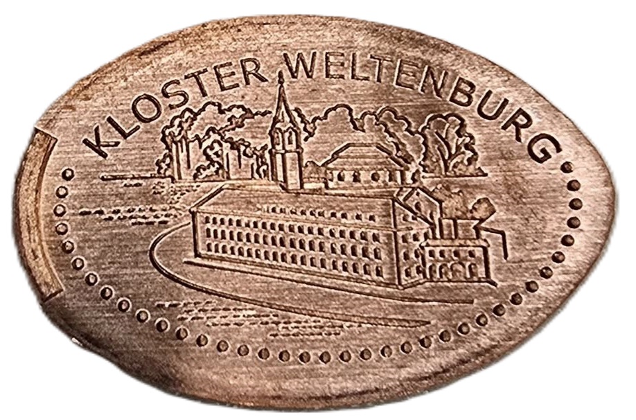 Souvenirmünze – Motiv von Münzautomat Kloster Weltenburg (Kelheim)